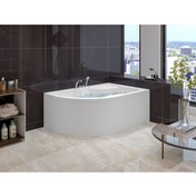 Resim Stina Alpos Asimetrik Oval Oturmalı Küvet 