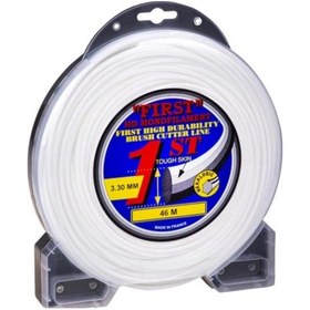 Resim First Motorlu Tırpan Misinası 3.30Mm 6 Köşe Beyaz Misina 