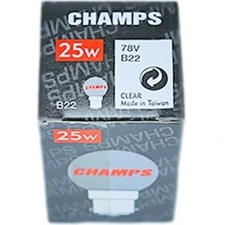 Resim Champs 25 W 78 V 2800 K B22 Halojen Top Ampul 