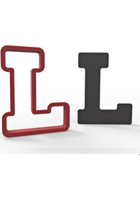 Resim Büyük L Harfi 11 Cm Kurabiye Kalıbı 