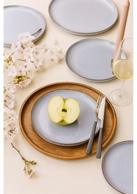 Resim Moderna 4 Parça 24 Cm Düz Servis Tabağı 