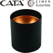 Resim Cata Ct 5421 Siyah Bakır Dekoratif Spot Kasa Gu-10 Duy 