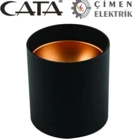 Resim Cata Ct 5421 Siyah Bakır Dekoratif Spot Kasa Gu-10 Duy 