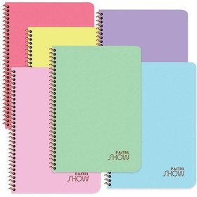Resim Keskin A4 96 Yp. Kareli Pastel Show Spiralli Defter - 6'lı Set Çok Renkli 