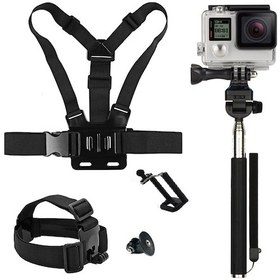 Resim Sony Aksiyon Kameraları için Kafa Bandı Göğüs Bandı Ve Monopod 