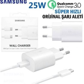 Resim Samsung Ta800 Type-C Hızlı Şarj Aleti Kablo Set 25W Beyaz (485254113) 