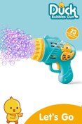 Resim Kayyum Oyuncak Duck Çok Delikli Pilli Köpük Atan Tabanca Oyuncağı 23 Delikli Bubble Gun 