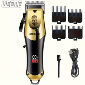 Resim WEEME 810 Bağımsız Elektrikli Tıraş Makinesi, Düşük İletkenlik Seramik Bıçak, Sessiz Motor - USB Pratik Şarj, Kalıntısız Saç Kesimi ve Sakal Düzeltme, Sevgililer Günü & Yeni Yıl Hediyesi Erkek Arkadaş/Baba İçin 