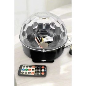 Resim Bluetooth ve Uzaktan Kumandalı Çok Renkli Masaüstü Disko Topu 