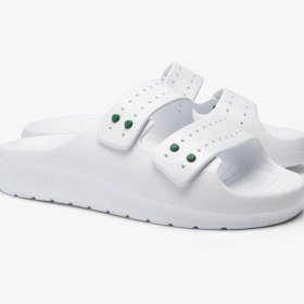 Resim Lacoste Serve Strap Kadın Beyaz Terlik 