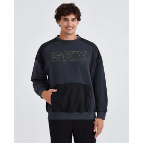 Resim Skechers M Lw Fleece Crew Neck Sweatshirt Erkek Gri Sweatshirt S232277-040 