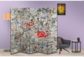 Resim Motifli Özel Tasarım Paravan Room Divider PRV1197, 180 x 180 