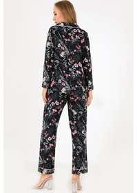 Resim Doremi Flower Garden Uzun Kollu Kadın Pijama Takım Çok Renkli 