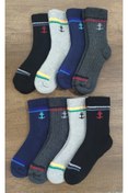 Resim Leement socks Çocuk 8 Çift Kalın Havlu Termal Çorap Burun Dikişsiz Premium Seri 