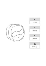 Resim A Form Kta 109 Küçük İçten Çekme Cimri Tuvalet Kağıt Dispenseri Aparatı - Şeffaf Füme - Plastik 