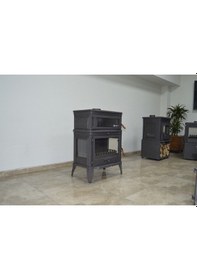 Resim Retro Lüd Dik Fırınlı Yk Döküm Şömine Soba Fs045yk 