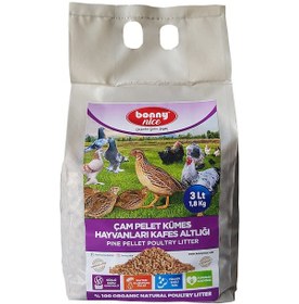 Resim Bonny Nice Organik Kümes Hayvanları Kafes Altlığı 1.8KG 3 L 