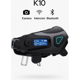 Resim Kameralı Bluetooth Motosiklet Kask Interkomu Su Geçirmez Hd Kayıt 32 GB Sd Kart Hediyeli 