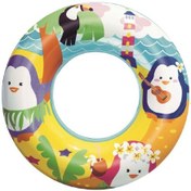 Resim Sevimli Hayvanlar Desenli Çocuk Deniz Simidi 3-6 Yaş 