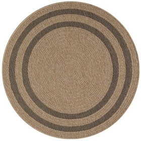 Resim İndia Siyah Daire Halı Salon Oturma Odası Çocuk Odası Yatak Odası Halısı 668 Siyah 