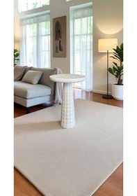 Resim Beyaz Renk Doğal Ahşap Mantar Yan Sehpa Tekli Model - Mushroom Wooden Coffee Table Beyaz 