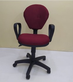 Resim Bengimobilya Çalışma Masası Koltuğu Amartsörlü Metal Transmisyonlu Bordo 