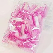 Resim 10 adet Pembe Kristal Tırnak Fırçaları - Tırnak Temizliği ve Toz Alma için Profesyonel Manikür Araçları, Kokusuz, Tırnak Salonları ve Ev Kullanımı için İdeal, Tırnak Bakımı Temel Ürünleri | Kristal Fırçalar | Dayanıklı Fırçalar, Tırnak Fırçaları 