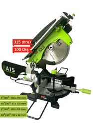 Resim Hais 93056 Üstten Tablalı Gönye Kesme Makinası 315 Mm 2000 Watt 