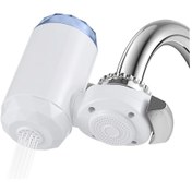 Resim Shineyee Aoresac Ev Su Arıtıcı, Mutfak Su Filtresi, 7 Seviye Seramik Filtre, Çift Su Çıkışı, Doğrudan İçilebilir, 0.1-0.4mpa Basınç, Beyaz Kurulum Gereçleriyle 