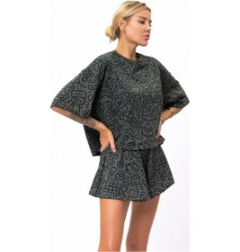 Resim Nila Yazlık Şortlu Spor Eşofman Pamuk 165745209 Khaki 