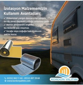 Resim Ses Isı Yalıtım Folyolu Yapışkanlı Kauçuk 