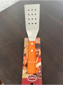 Resim YAKUT Ahşap Saplı Delikli Spatula 