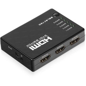 Resim Dark (DK-HD-SW4X1) FULLHD 5GIRIS 1CIKIS UZAKTAN KUM.HDMI SWITCH (SECICI) 
