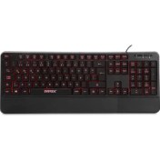 Resim Everest KB-R61 BRIGHT Siyah USB 3 Renk Aydınlatmalı Q Sabit Bilek Destekli Gaming Oyuncu Multimedia Klavye 
