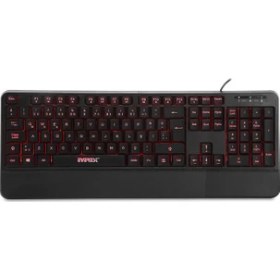 Resim Everest KB-R61 BRIGHT Siyah USB 3 Renk Aydınlatmalı Q Sabit Bilek Destekli Gaming Oyuncu Multimedia Klavye 