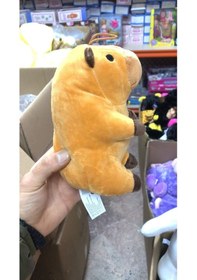 Resim Sevimli Capybarapeluş Oyuncak Uyku Arkadaşım 20 Cm Kahverengi 