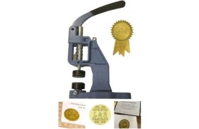 Resim Profisher Soğuk Damga Mühür Baskı Makinesi 40-45-50MM Çap 90-250 Kağıt Için 