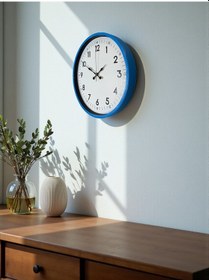 Resim Büro Ev Ofis Hediyesi İçin 36cm Mavi Tip Dekor Duvar Saati Diğer 