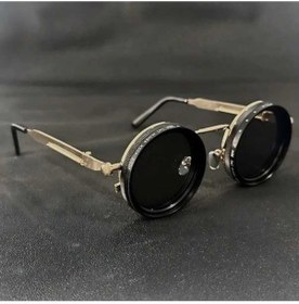 Resim Fastbuy Xuweiwei Steampunk Tarzı Dönebilir Nd Filtreli Ayarlanabilir Parlaklık Golden Çerçeveli Gözlük Altın Çift Kulaklı Na Altın 