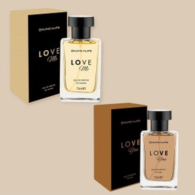 Resim Huncalife Love Me Kadın + Love You Erkek EDP 75 ml Parfüm Seti - Kalıcı Etkili Özel Çift Kokusu 