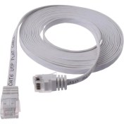 Resim IRENIS CAT6 Yassı Ethernet (Network, LAN) Kablosu, Beyaz, 20 metre 