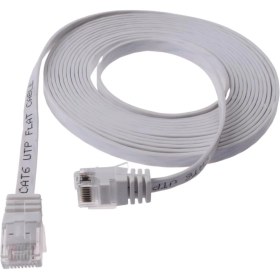 Resim IRENIS CAT6 Yassı Ethernet (Network, LAN) Kablosu, Beyaz, 20 metre 