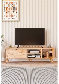 Resim Lena Tv Sehpası, Tv Standı, Televizyon Ünitesi Atlantik Çam 