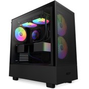 Resim NZXT H Series H5 (2023) Flow Edition Black Tempered Glass RGB USB 3.2 ATX Mid Tower Kasa 