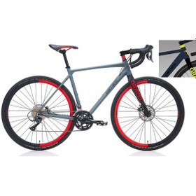 Resim Carraro Gravel G0 550H 28" 16-V Md Mat Mavi-Siyah-Açık Yeşil Gravel Bisiklet 
