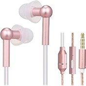 Resim Docooler Air Tube kulaklık, radyasyon önleyici kulak içi kulaklık, EMF'siz kablolu stereo kulaklık, mikrofonlu ve ses kontrollü, akıllı cihazlarla uyumlu 