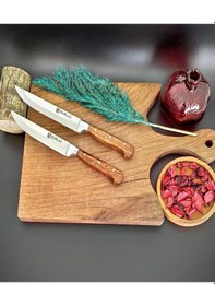 Resim Sürmene Sürlaz 2'li Mutfak Bıçak Seti Et Ekmek Sebze 