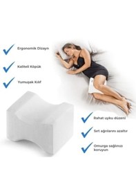Resim Beyaz Ortopedik Hamile Destek Yastığı Bacak Arası Yastık Hamile Yastığı Pozisyon Yastığı Beyaz 