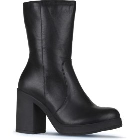 Resim Bueno Shoes Siyah Deri Kadın Topuklu Bot 01WZ3203 01WZ3203 
