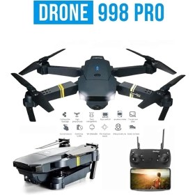 Resim 998 Pro Drone Uzaktan Kumandalı Kameralı Quadcopter Katlanabilir Mini Işıklı Drone 
